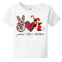 Peace Love Christmas Tis The Season Christmas Family Pajamas T Shirt Baby Tee | Artistshot