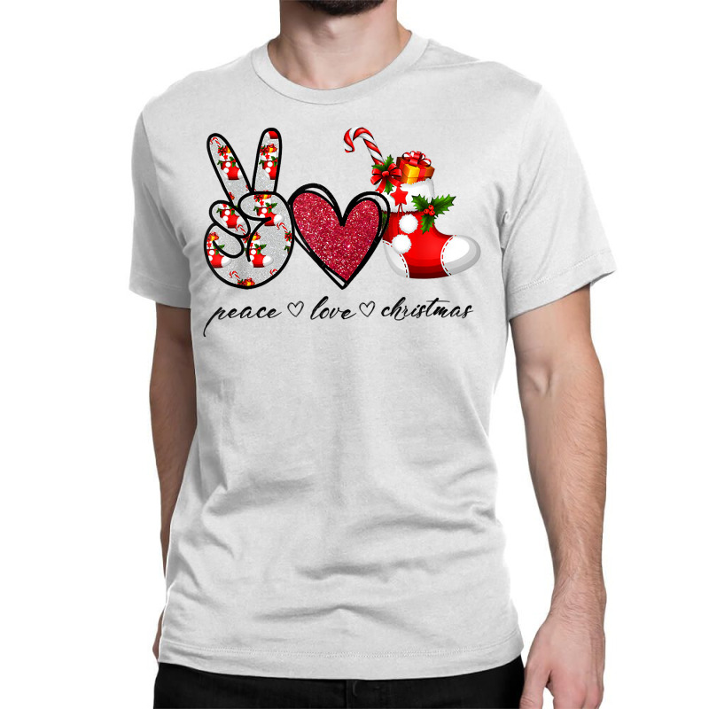 Peace Love Christmas Tis The Season Christmas Family Pajamas T Shirt Classic T-shirt by kryloxsiriaso4 | Artistshot