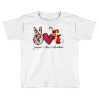 Peace Love Christmas Tis The Season Christmas Family Pajamas T Shirt Toddler T-shirt | Artistshot