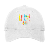 Be Kind Hand Sign Language Puzzle Autism Awareness Asl Mom Adjustable Cap | Artistshot