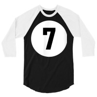 Pool Ball 7 Matching Billiards Gift Easy Halloween Costume T Shirt 3/4 Sleeve Shirt | Artistshot