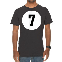 Pool Ball 7 Matching Billiards Gift Easy Halloween Costume T Shirt Vintage T-shirt | Artistshot