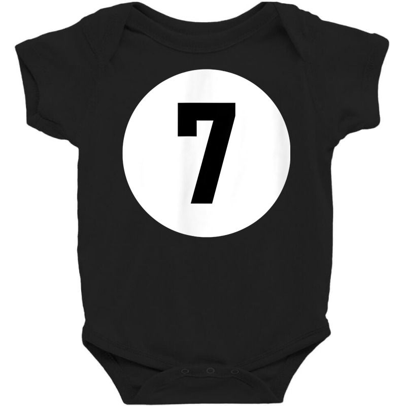 Pool Ball 7 Matching Billiards Gift Easy Halloween Costume T Shirt Baby Bodysuit | Artistshot