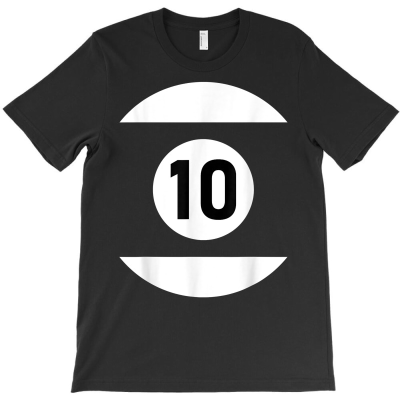 Pool Ball 10 Matching Billiards Gift Easy Halloween Costume T Shirt T-shirt | Artistshot