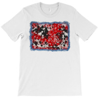 Bandana Cowhide Denim Background T-shirt | Artistshot