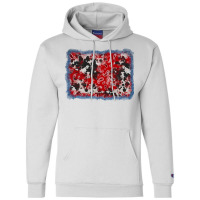 Bandana Cowhide Denim Background Champion Hoodie | Artistshot