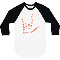 Unity Day Orange Kids 2021 Anti Bullying Love Sign Language 3/4 Sleeve Shirt | Artistshot