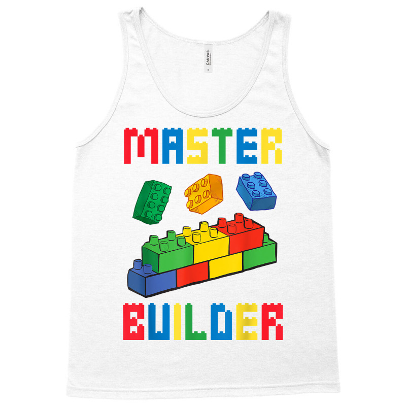 Brick Builder Funny Blocks Building Master Builder Toys Kids T Shirt Tank Top | Artistshot