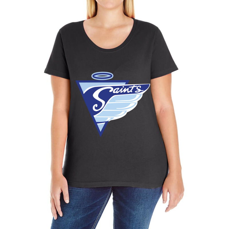 Saints Hockey Ladies Curvy T-Shirt by Takiya Asep | Artistshot