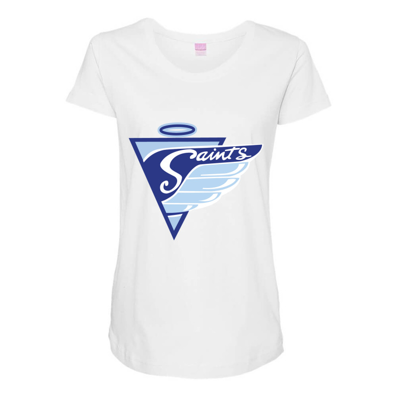 Saints Hockey Maternity Scoop Neck T-shirt by Takiya Asep | Artistshot