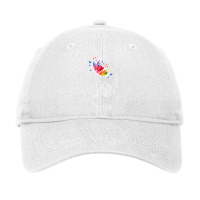 I Love You Hand Sign Language Butterfly Autism Awareness Adjustable Cap | Artistshot