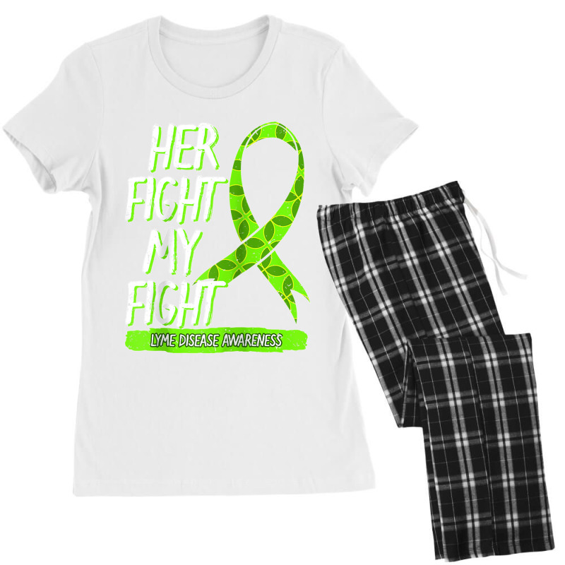 Lyme Disease Awareness Green Ribbon Erythema Ticks Gift Idea Raglan Ba Women's Pajamas Set by CharlesLCross | Artistshot