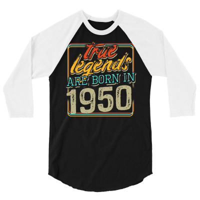 1950 Year Of Birth Born In Present Bursdag 3/4 Sleeve Shirt Designed By Chuart