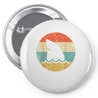 Shark Fin Retro Style Shark T Shirt Pin-back Button | Artistshot