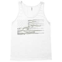 Big American Flag With Machine Guns T Shirt 2a Flag Shirt Tank Top | Artistshot