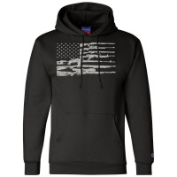 Big American Flag With Machine Guns T Shirt 2a Flag Shirt Champion Hoodie | Artistshot