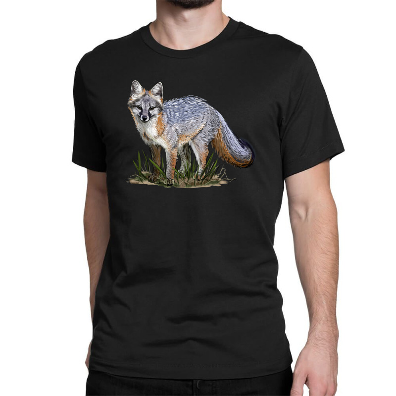 Gray Fox Classic T-shirt by LillyAllenDesigns | Artistshot