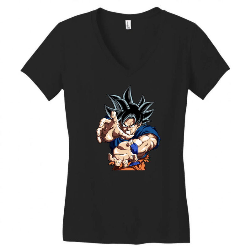 Goku Utra Instinct Women's V-Neck T-Shirt by qimanariski | Artistshot