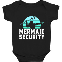 Mermaid Security Shirt Mens Boys Swimmer Dad Merdad Trident T Shirt Baby Bodysuit | Artistshot