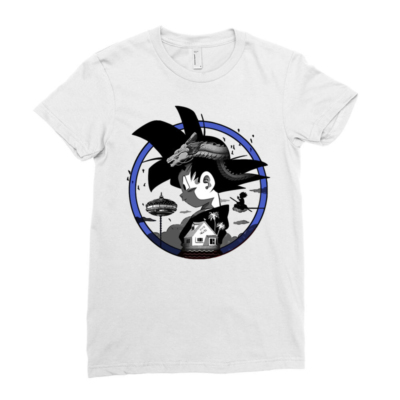 Little Goku Memories Ladies Fitted T-Shirt by qimanariski | Artistshot