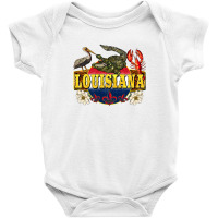 Louisiana State Baby Bodysuit | Artistshot