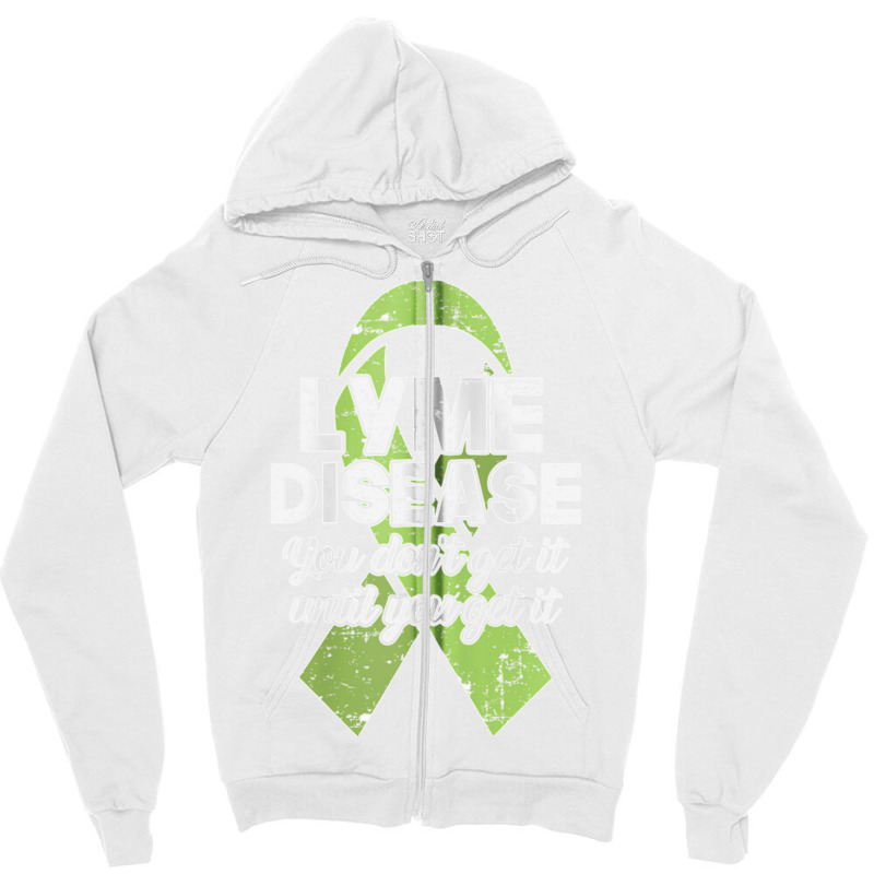 Lyme Disease Survivor Infect For A Lyme Disease Warrior Zip Hoodie Zipper Hoodie | Artistshot