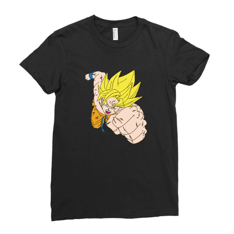 Son Goku Ladies Fitted T-Shirt by qimanariski | Artistshot