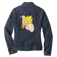 Son Goku Ladies Denim Jacket | Artistshot