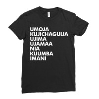 Kwanzaa ,  Seven Principles Ladies Fitted T-shirt | Artistshot