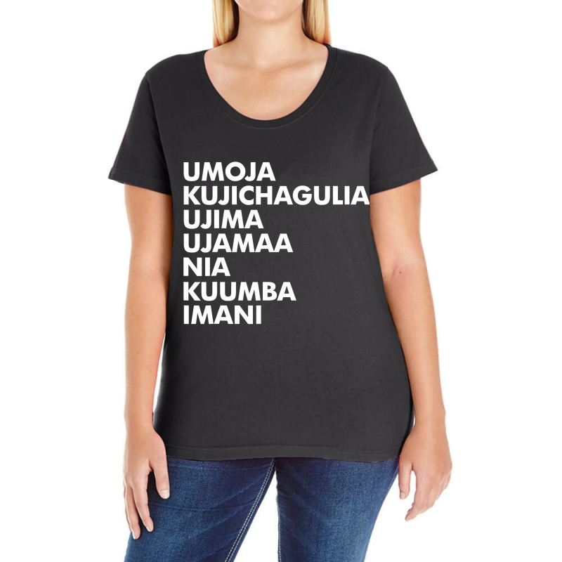 Kwanzaa ,  Seven Principles Ladies Curvy T-Shirt by nhan0105 | Artistshot