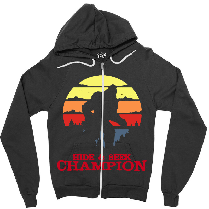 Hide And Seek Champion Zipper Hoodie by ArtMaker | Artistshot