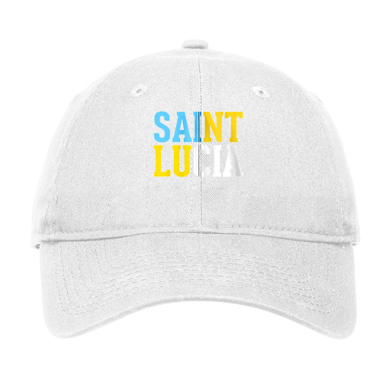 Saint Lucia Bold Color Block Zip Hoodie Adjustable Cap | Artistshot