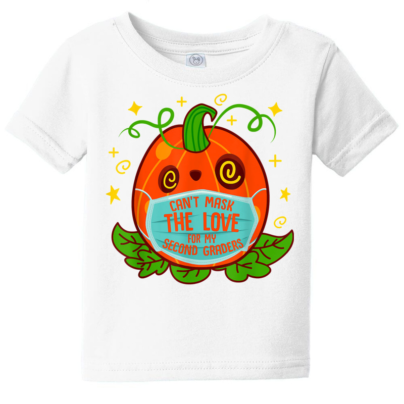 Can't Mask The Love For My 2nd Grade Teacher Halloween Costu T Shirt Baby Tee | Artistshot