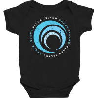 Block Island Rhode Island Beach Retro Vintage Wave T Shirt Baby Bodysuit | Artistshot