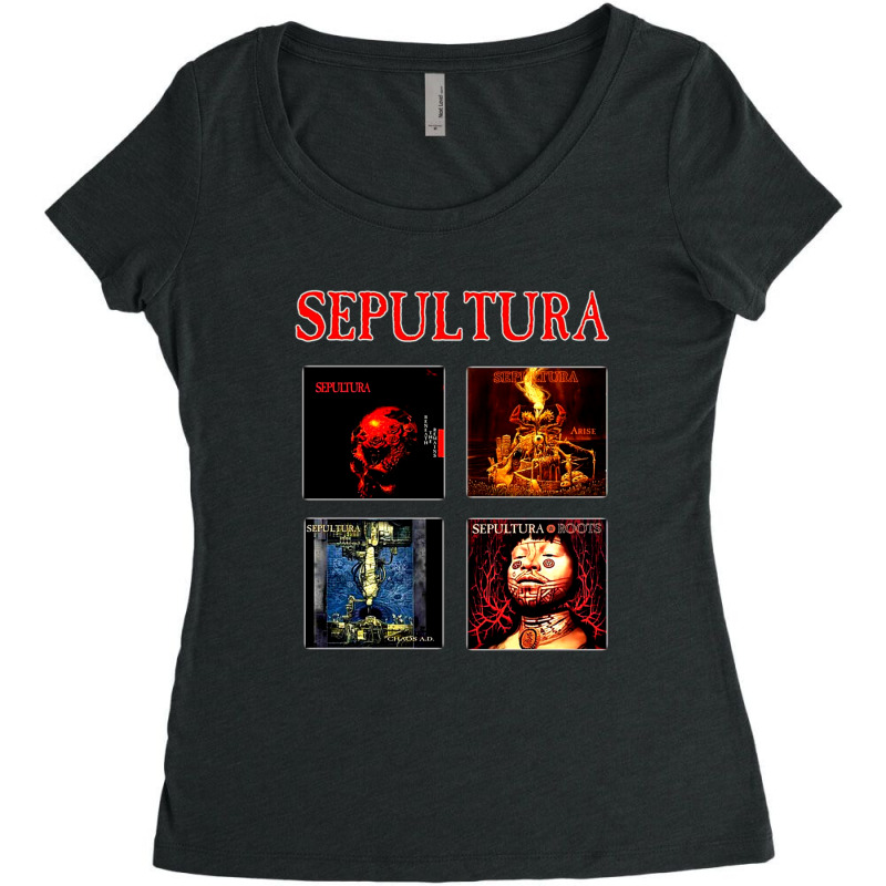 Sepultura Metal Women's Triblend Scoop T-shirt by Pistol X | Artistshot