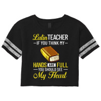 Latin Teacher Rome Language Lesson Student School T Shirt Scorecard Crop Tee | Artistshot