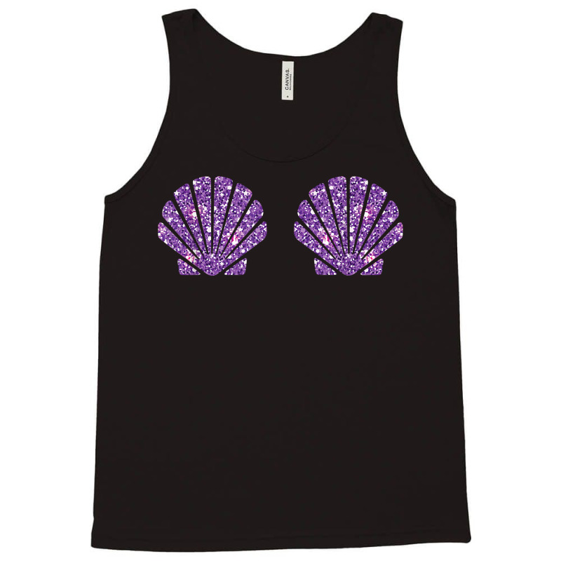 Mermaid Sea Shell Bra Costume Halloween Design T Shirt Tank Top | Artistshot