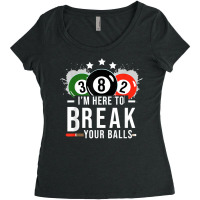 Pool Billiard Shirt   Billard Pool Break Balls Rack T Shirt T Shirt Women's Triblend Scoop T-shirt | Artistshot