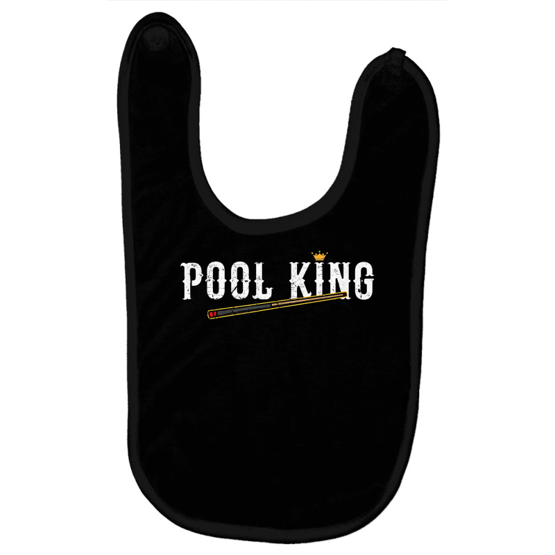 Pool King 8 Ball Billiards T Shirt Baby Bibs | Artistshot