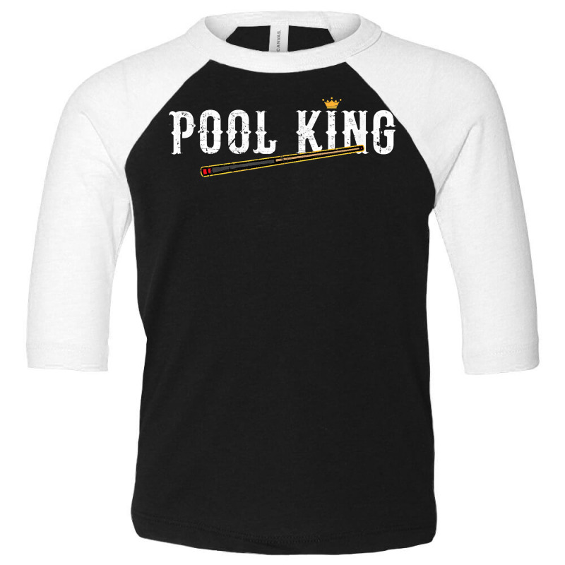 Pool King 8 Ball Billiards T Shirt Toddler 3/4 Sleeve Tee | Artistshot