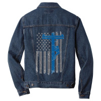 Lineman Enthusiast Line Working Lover Electronic Technician Men Denim Jacket | Artistshot