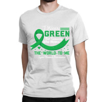 Funny Infectious Awareness Ribbon Green Lyme Disease Warrior Premium Classic T-shirt | Artistshot