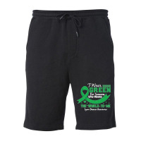 Funny Infectious Awareness Ribbon Green Lyme Disease Warrior Premium Fleece Short | Artistshot