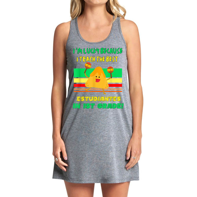 Spanish Teacher Teaching Future Bilinguals 1st Grade Teacher T Shirt Tank Dress by strnadoymoskwaoj | Artistshot