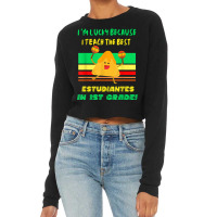 Spanish Teacher Teaching Future Bilinguals 1st Grade Teacher T Shirt Cropped Sweater | Artistshot