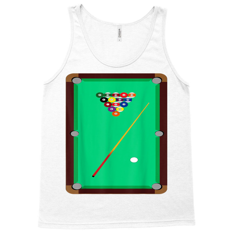 Pool Table T Shirt Billiards 8 Ball Cue Snooker Graphic Tee Tank Top | Artistshot