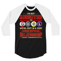 Poolhall Pool Player Billiards Pool Hall For Billiard Lover T Shirt 3/4 Sleeve Shirt | Artistshot