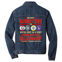 Poolhall Pool Player Billiards Pool Hall For Billiard Lover T Shirt Men Denim Jacket | Artistshot