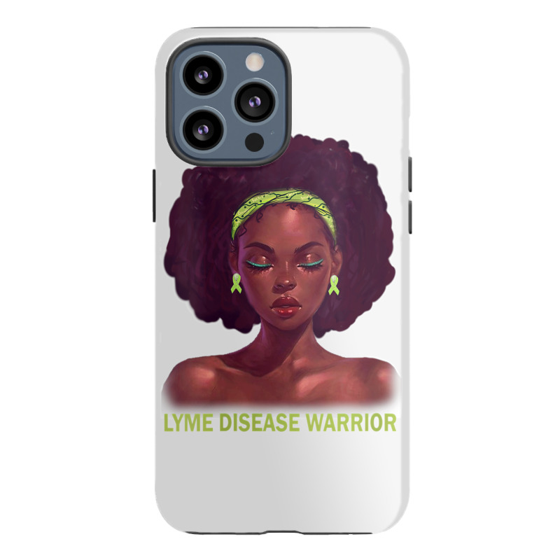 Womens Afro African American Black Woman Lyme Disease Warrior V Neck Iphone 13 Pro Max Case | Artistshot