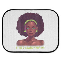 Womens Afro African American Black Woman Lyme Disease Warrior V Neck Rear Car Mat | Artistshot